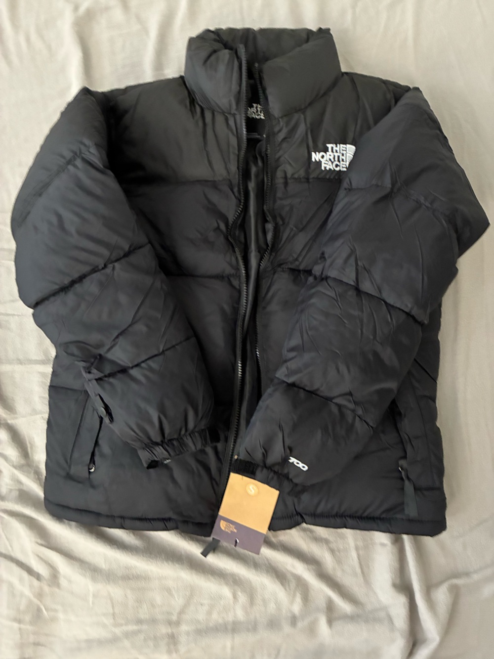 The North Face Men’s Black Puffer Jacket with Logo